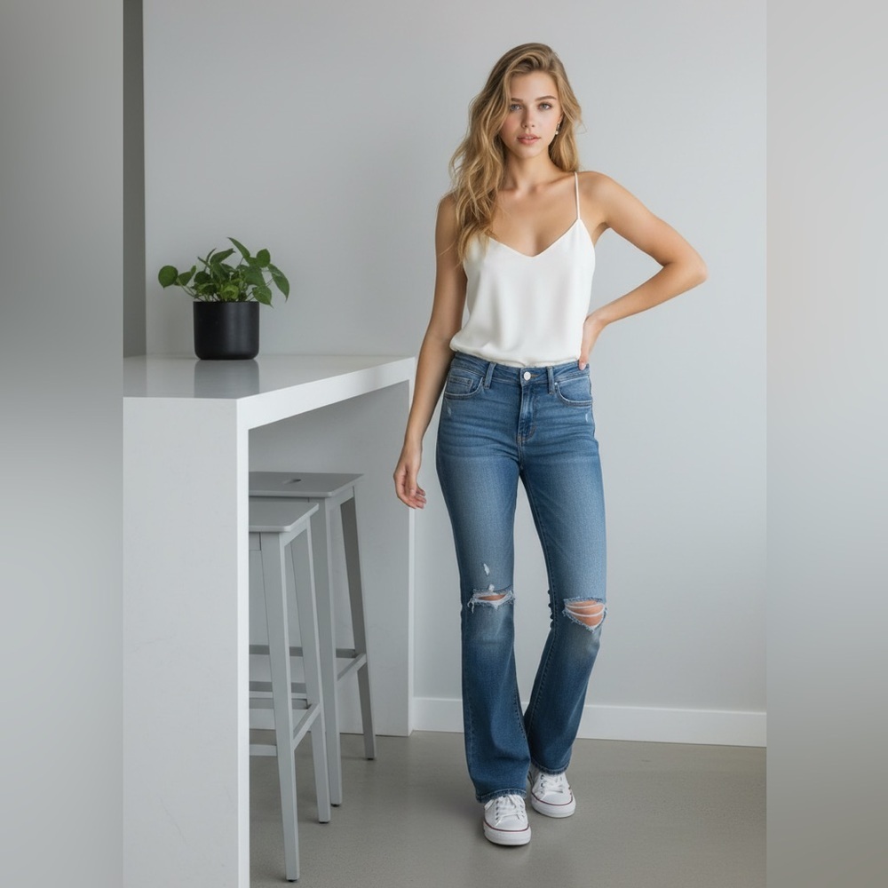 Buckle Black Fit No.53 BootCut 26x34 Distressed Jeans Shaping/Smoothing Pockets